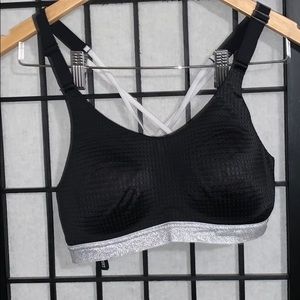 VS Black & Silver Sports Bra